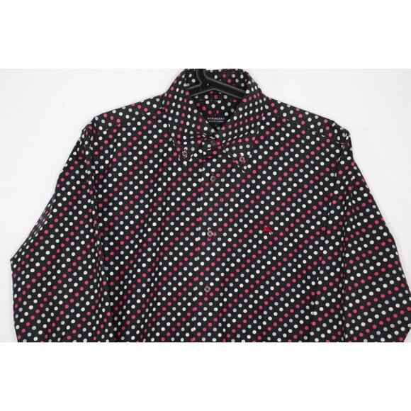 Burberry Black Label Japan Mens 2 Embroidered Logo Button Up Shirt G1306 - Picture 2 of 6